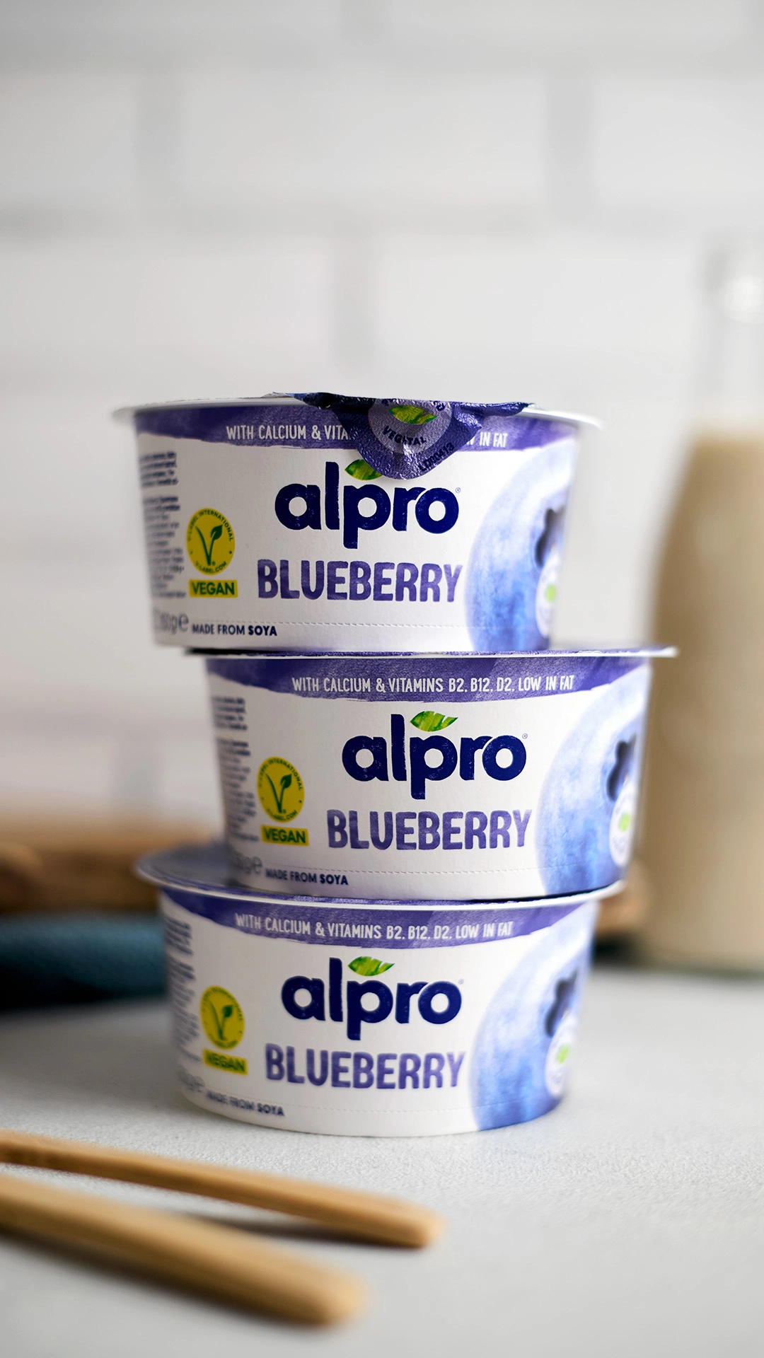 Alpro Plant-Based Yogurt freelance food photographer