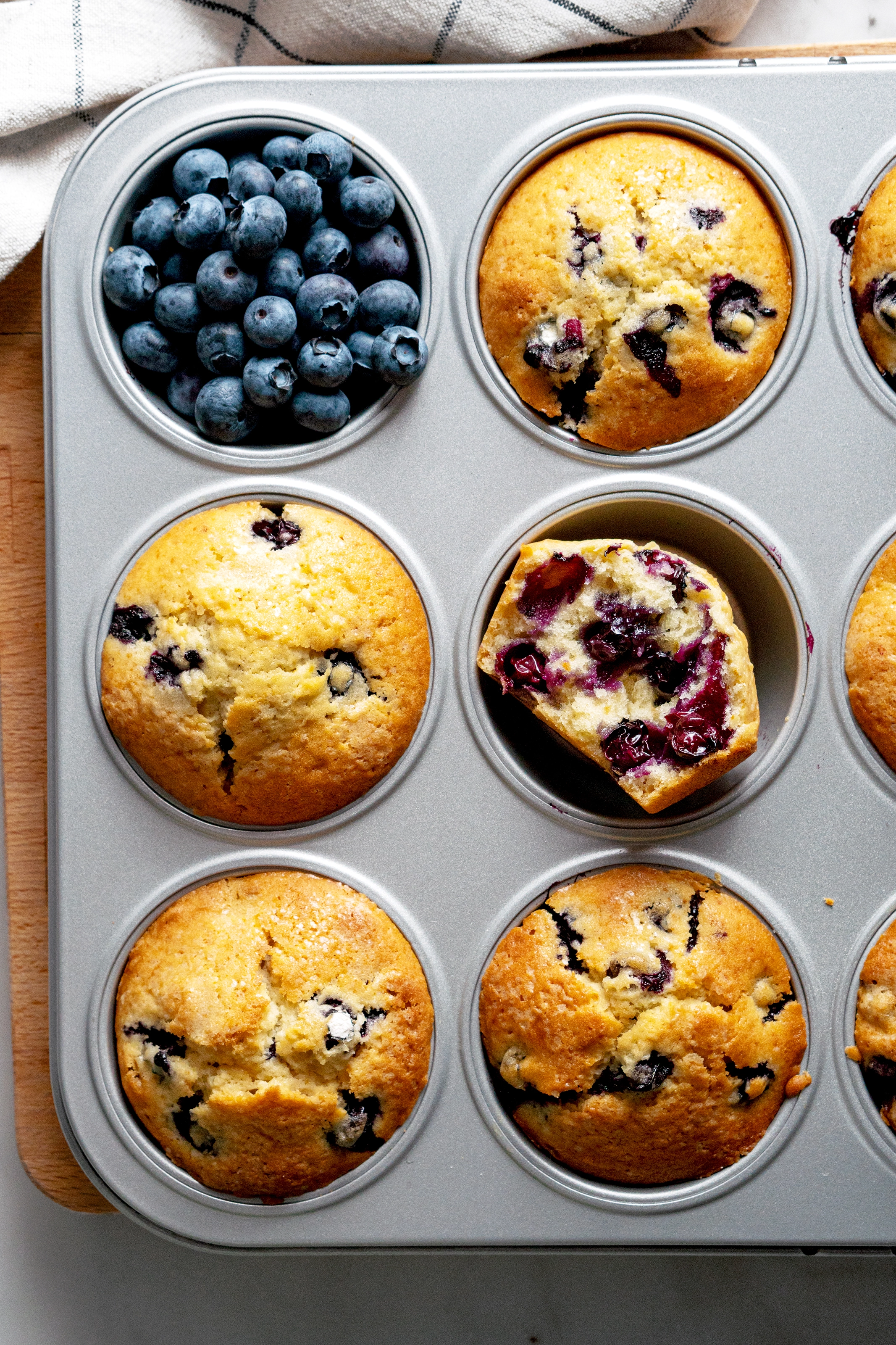 Blueberry Muffins freelance food photographer