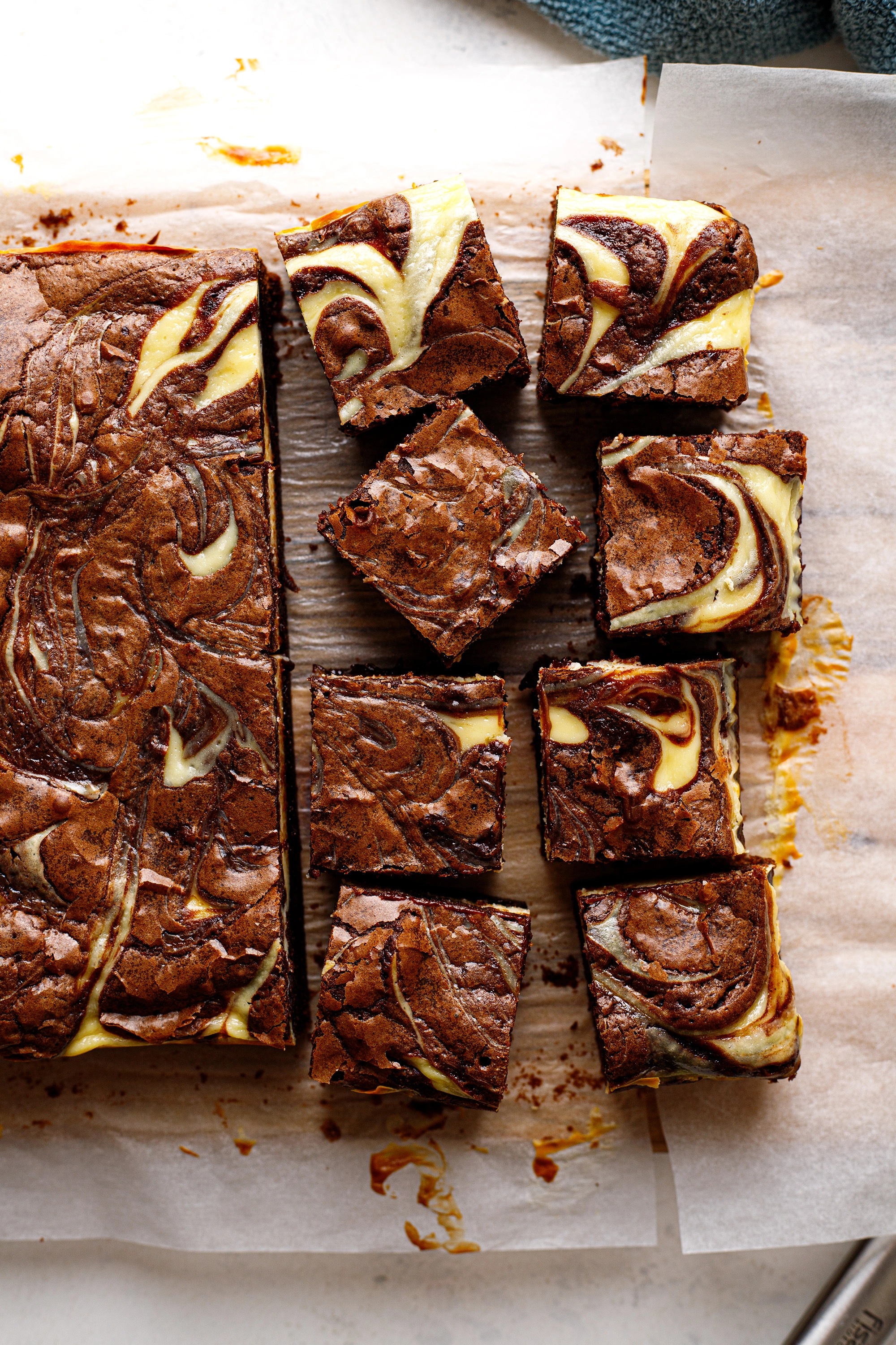 Cheesecake Brownies recipe photography