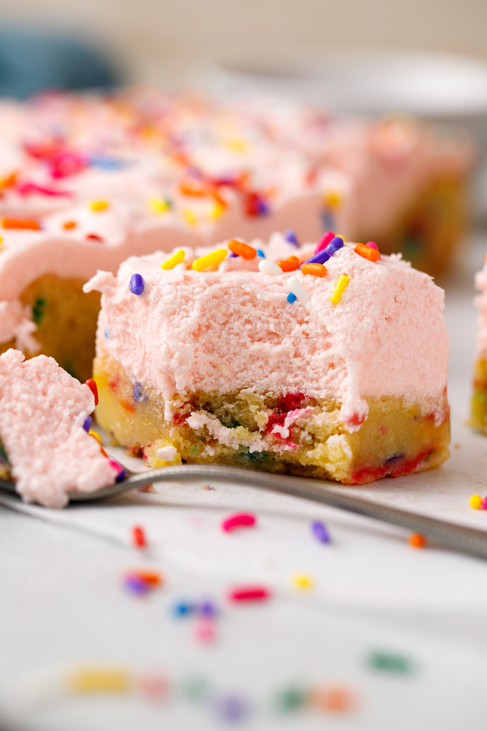 Frosted Sugar Cookie Bars freelance recipe photography