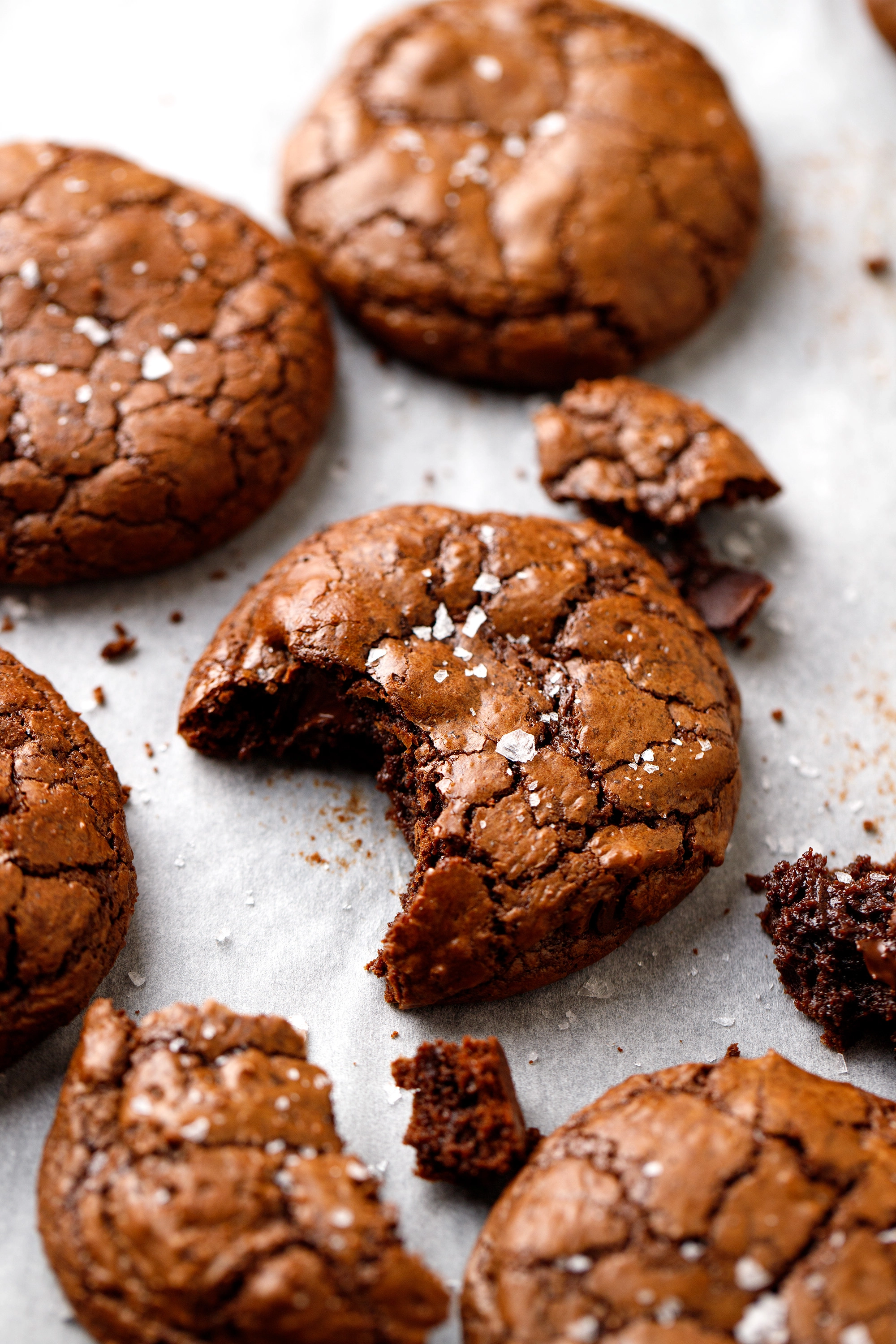 Fudgy Brownie Cookies recipe photography