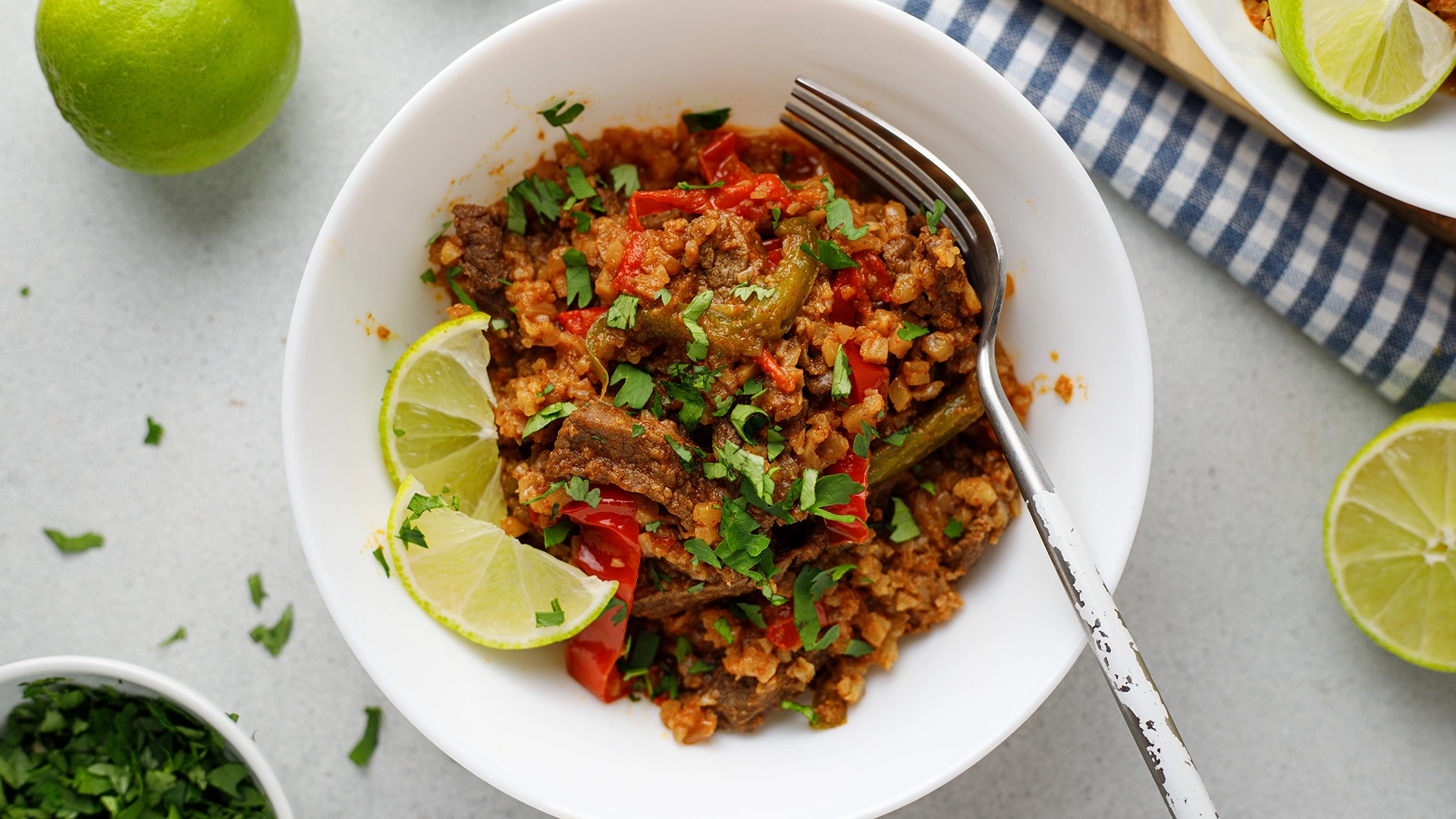 Instant Pot Keto Fajita Bowl freelance food photographer