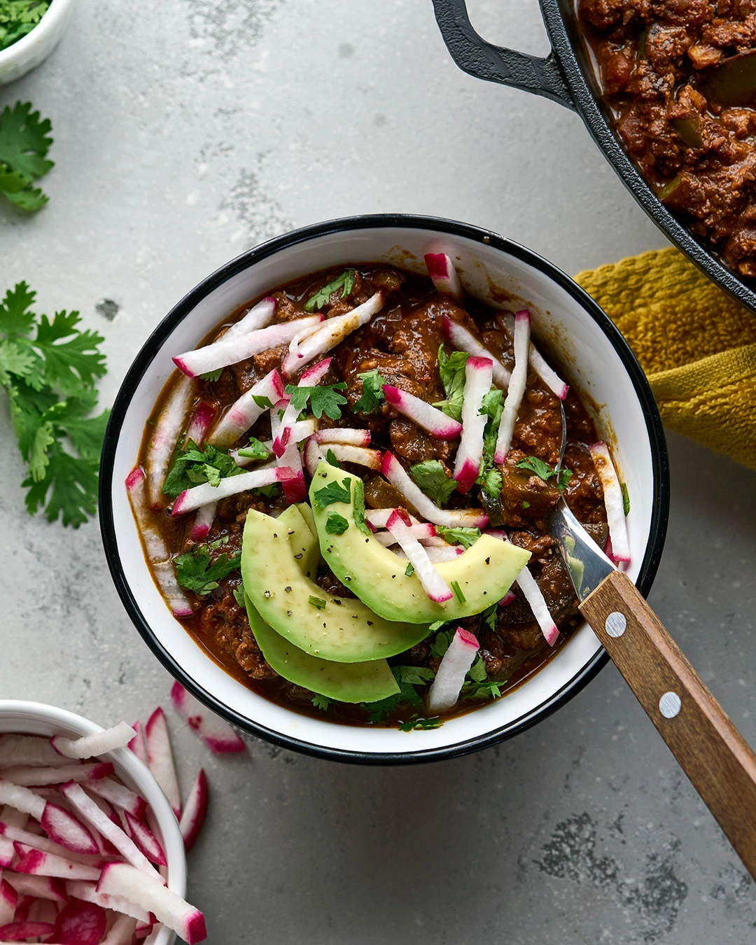 Keto Vegan Walnut Chili freelance food photographer