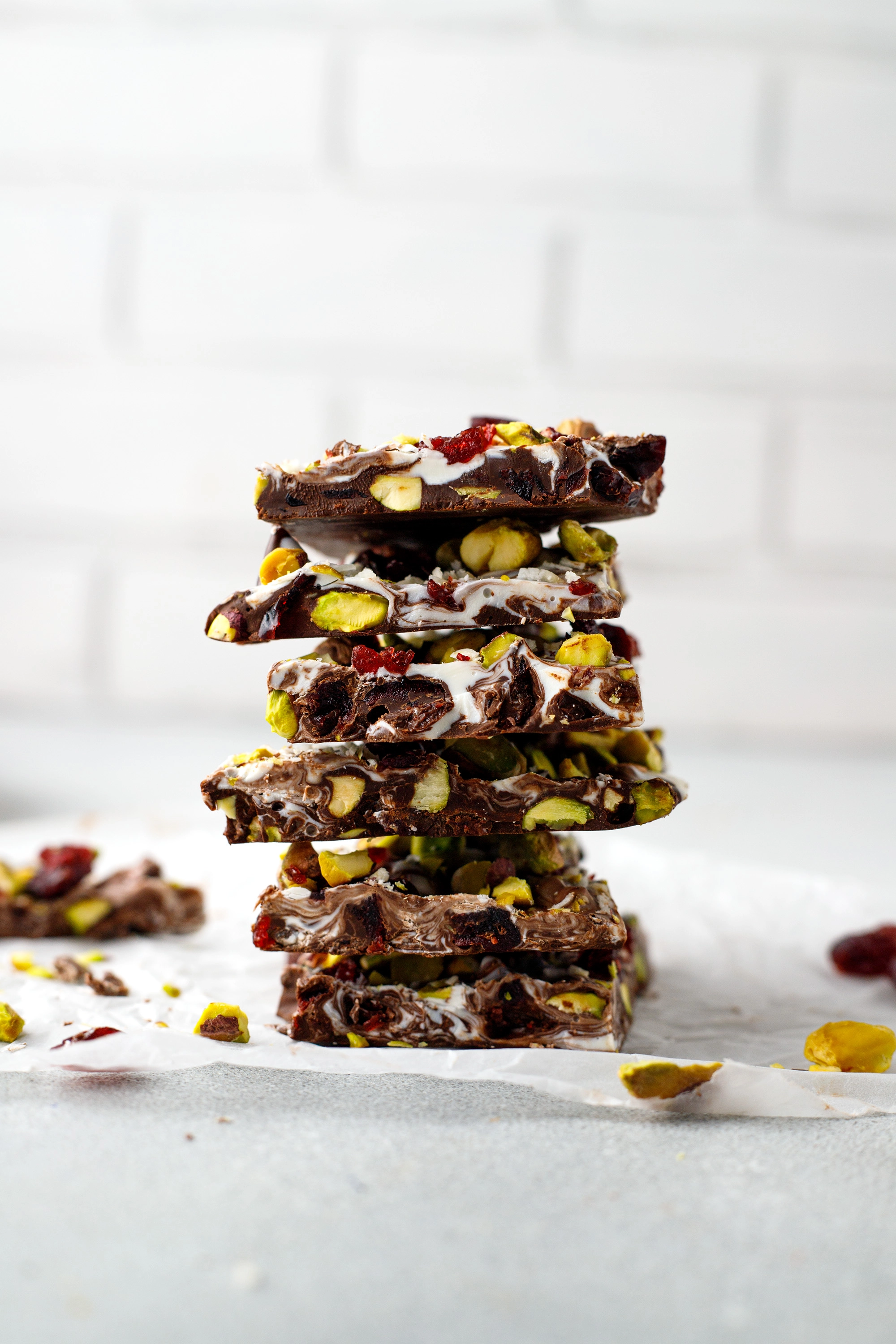 Pistachio Cranberry Bark freelance food photographer