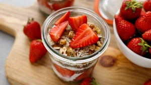 Keto Strawberry Chia Parfait